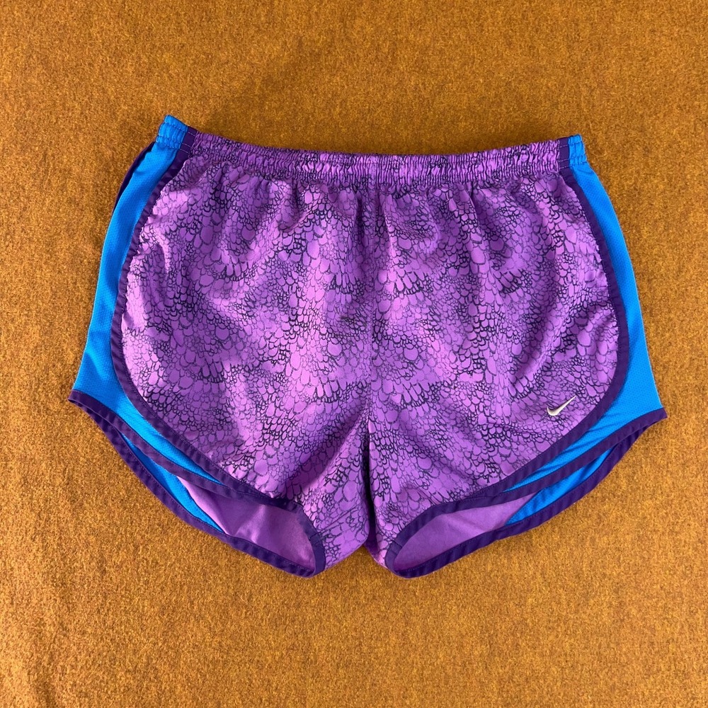 Nike Dri-FIT Womens Size Medium Purple 3" Inseam Tempo Running Shorts
